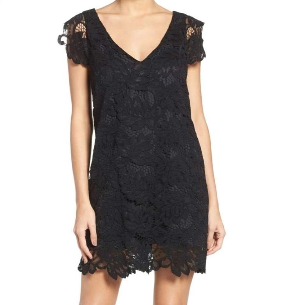 BB Dakota black lace shift dress Size women's Medium